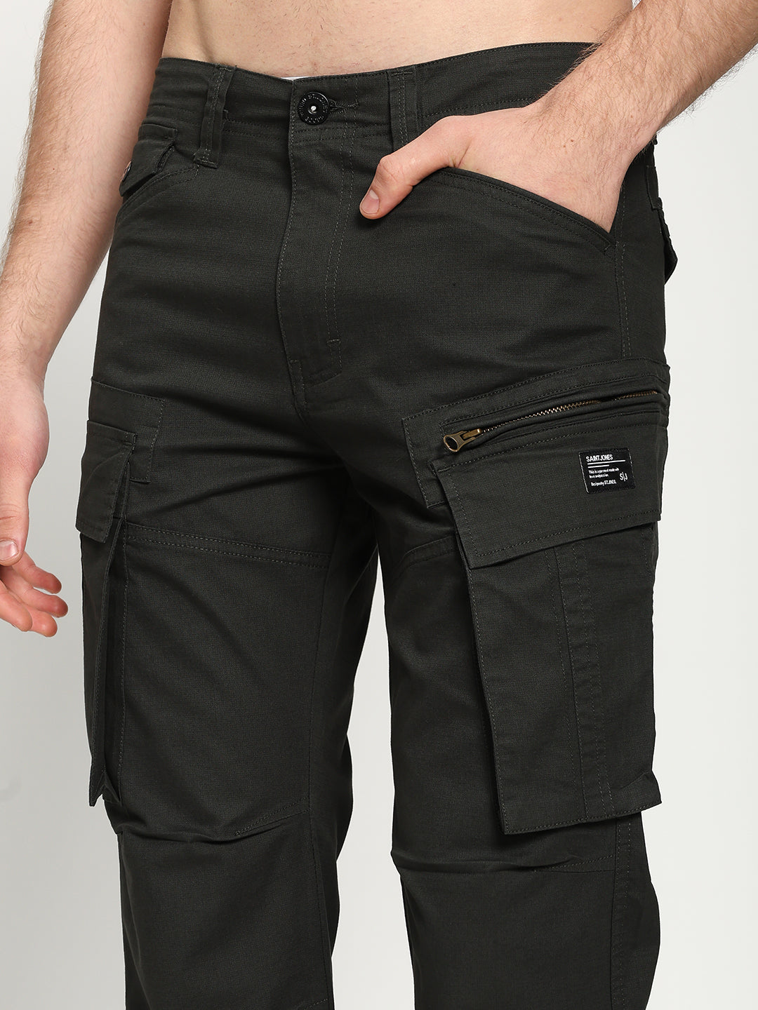 Men's Dark Green Utility Tall Cargo