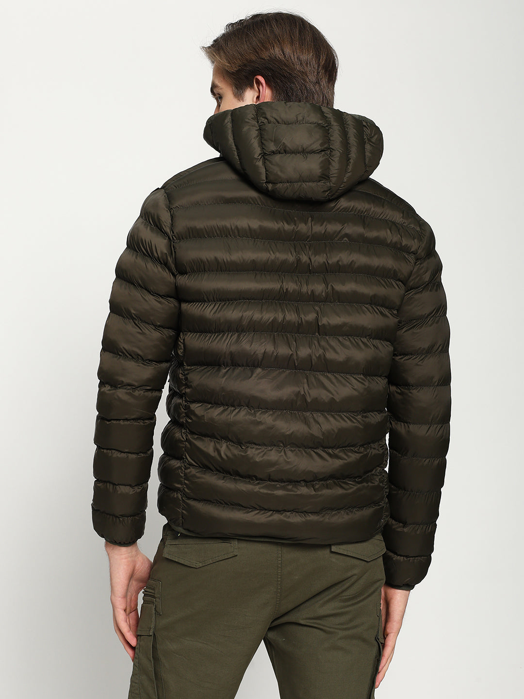 Men’s Green Hooded Puffer Jacket