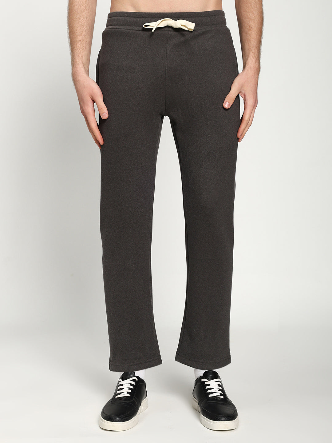 Men’s Dark Charcoal Full-Zip Tracksuit Set