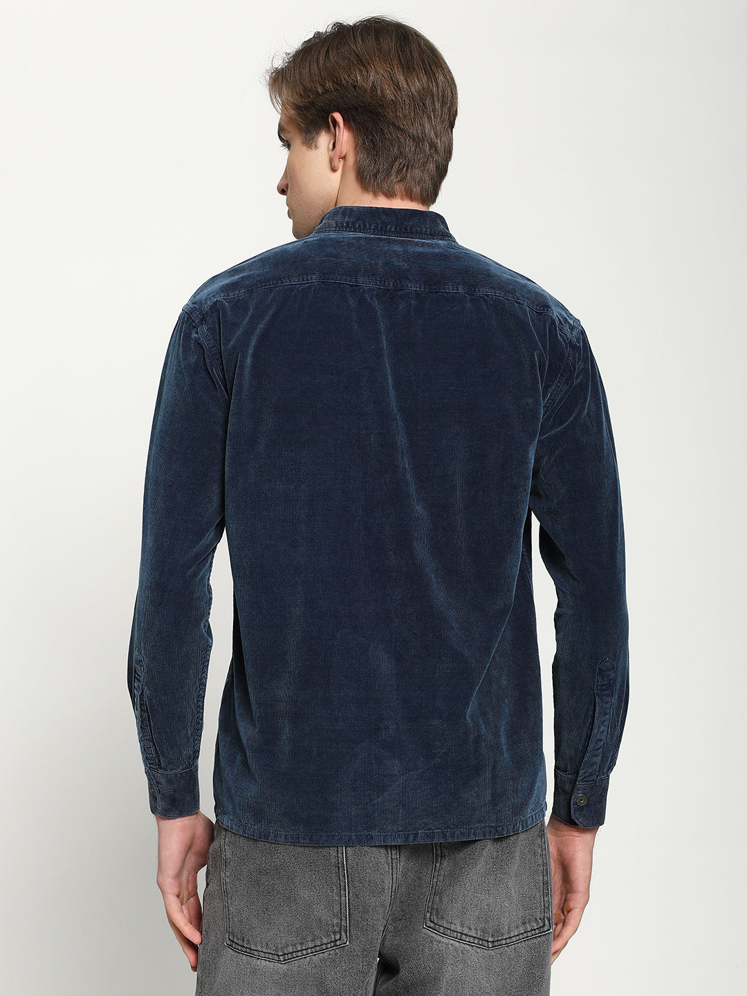 Men’s Indigo Drop Shoulder Shirt