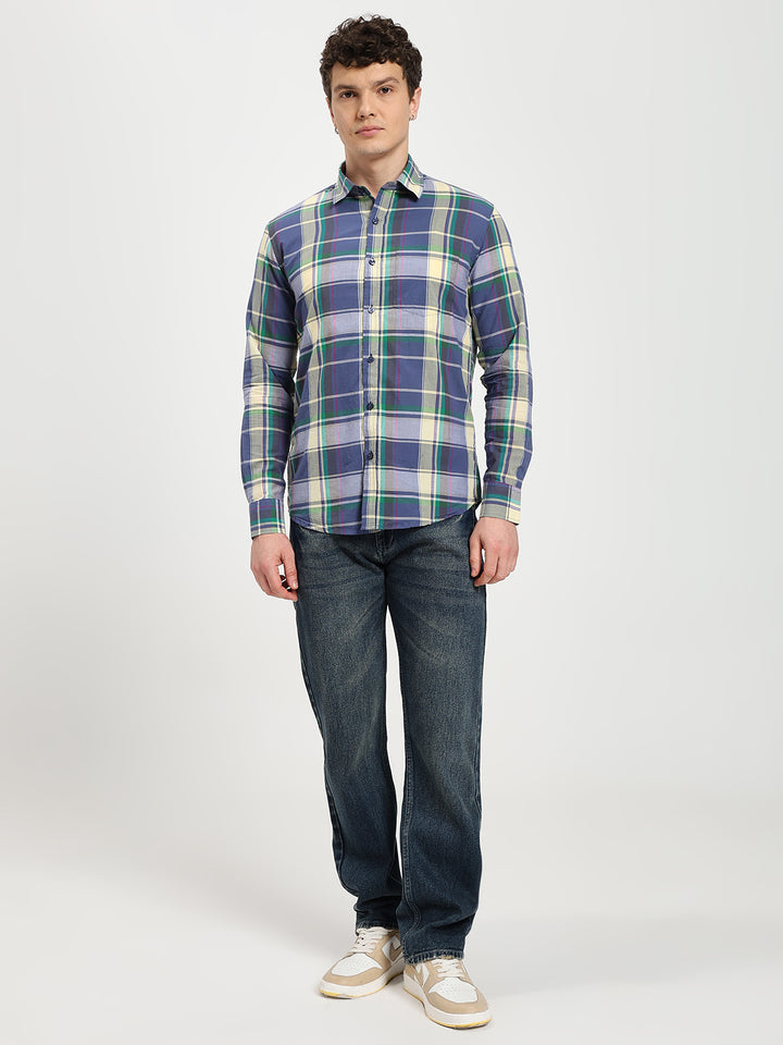 Men’s Modern Fit Checkered Shirt