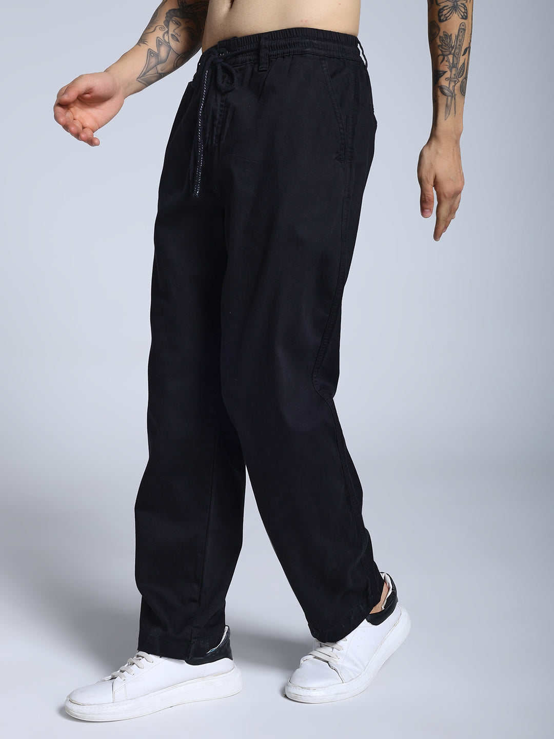 Black loose fit joggs