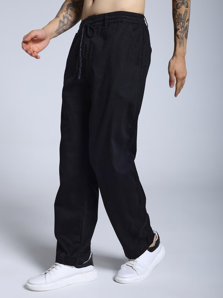 Black loose fit joggs