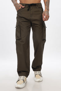 Men's straight cargo-Green
