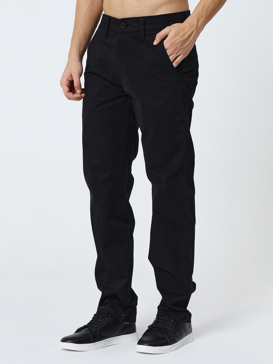 Men’s Black Casual Trousers