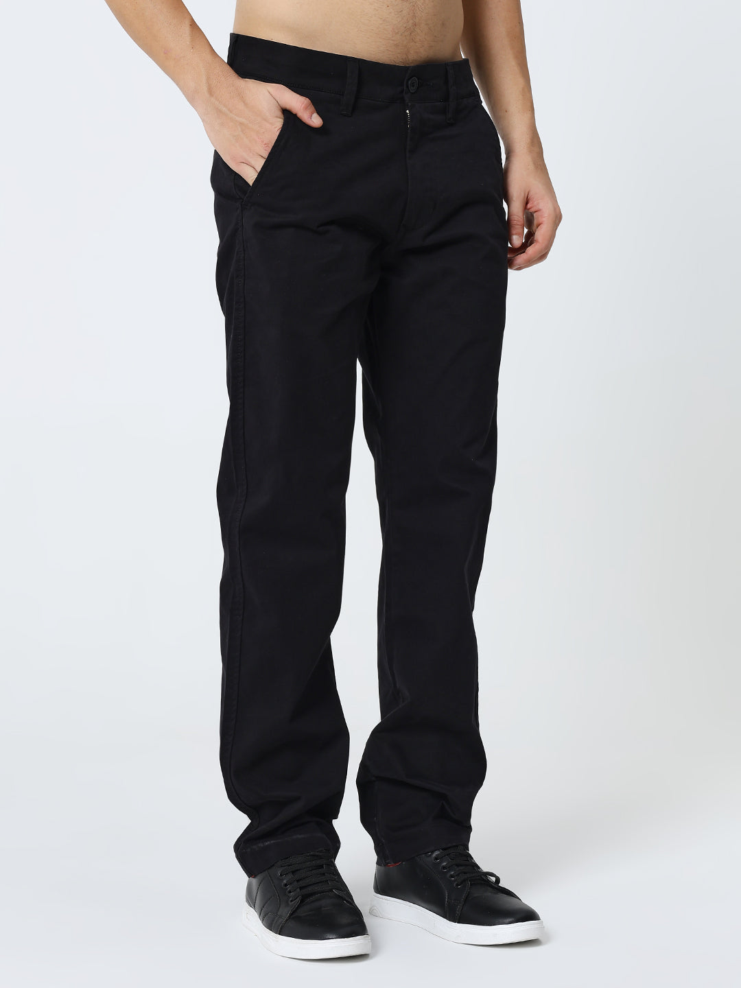 Men’s Black Casual Trousers