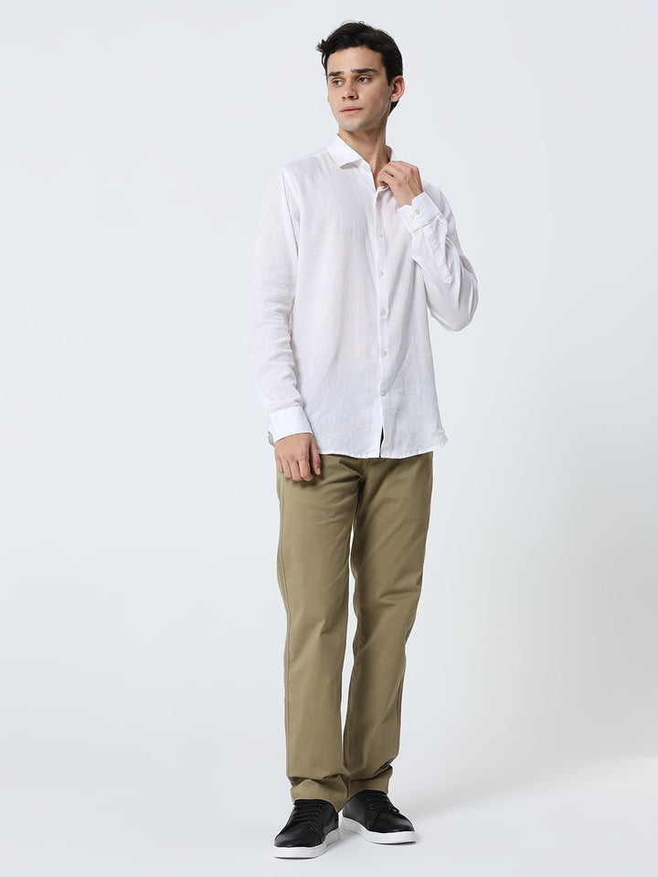 Men’s Beige Casual Trousers