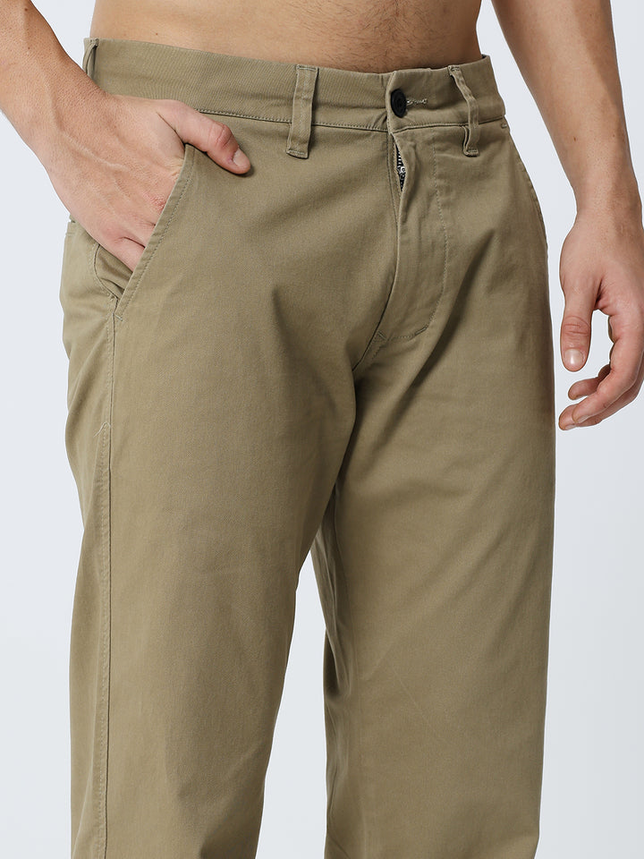 Men’s Beige Casual Trousers