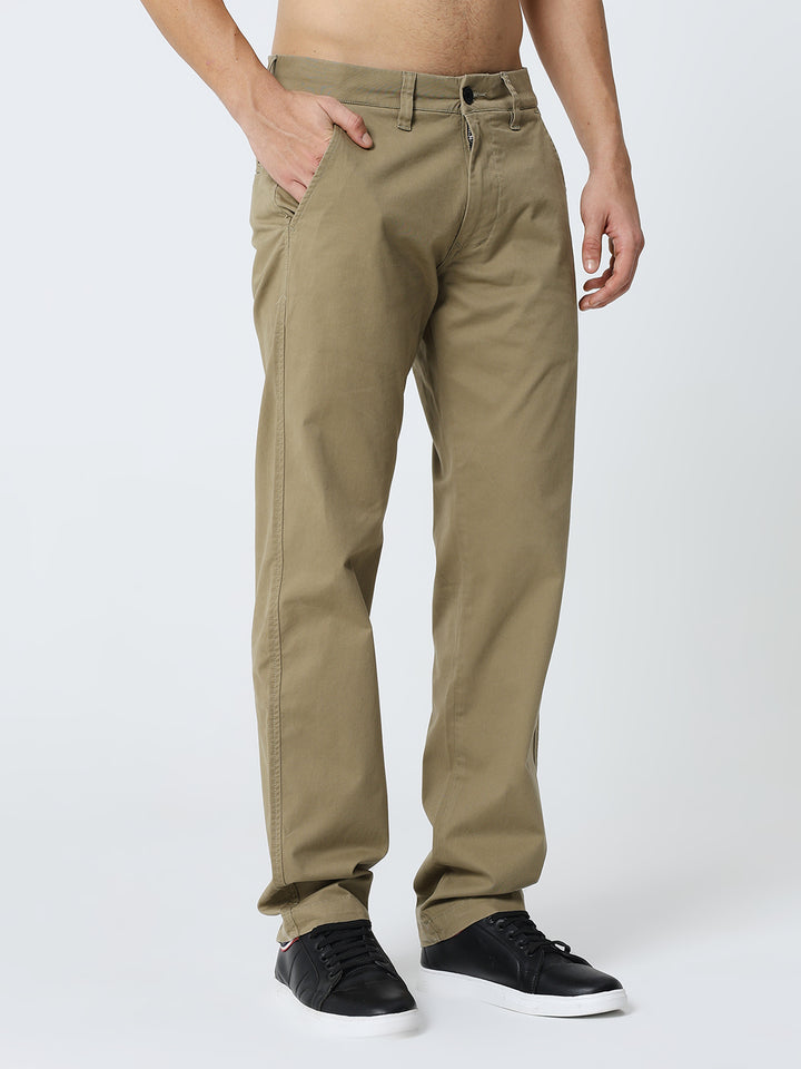 Men’s Beige Casual Trousers