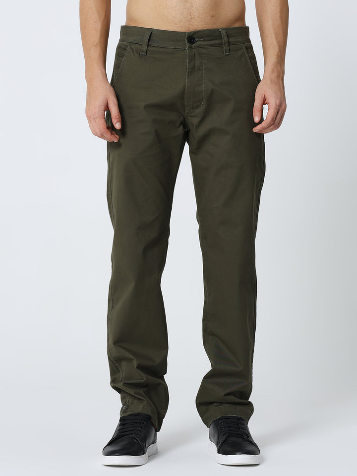 Men’s Olive Casual Trousers