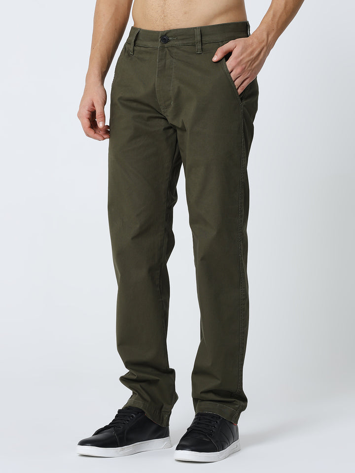 Men’s Olive Casual Trousers