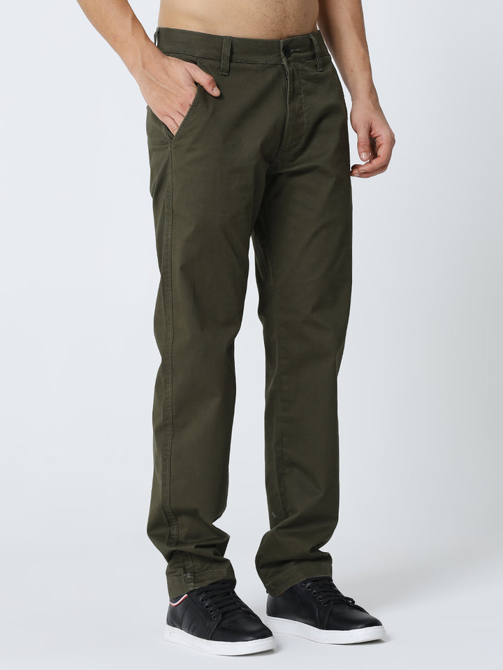Men’s Olive Casual Trousers