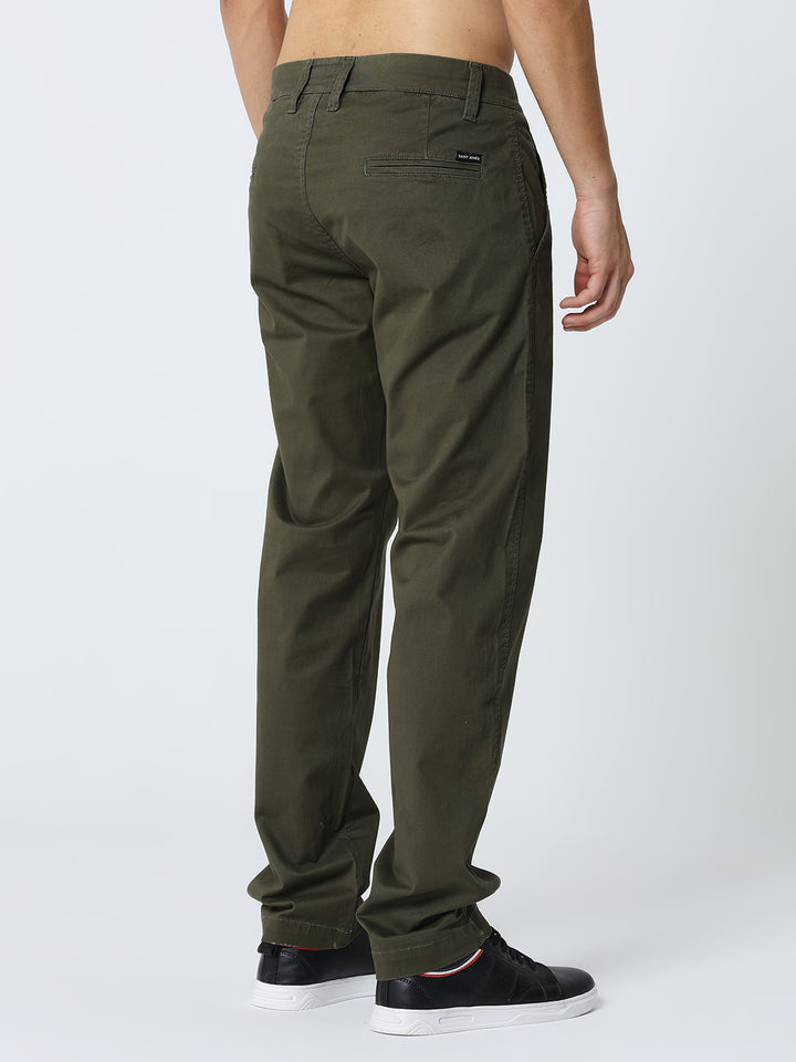 Men’s Olive Casual Trousers