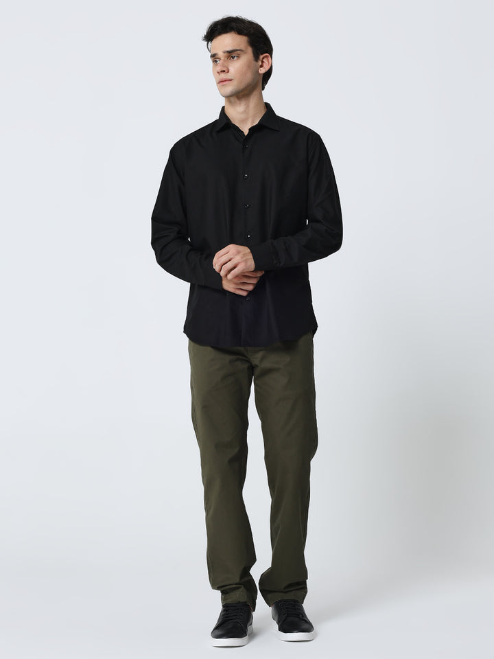 Men’s Olive Casual Trousers