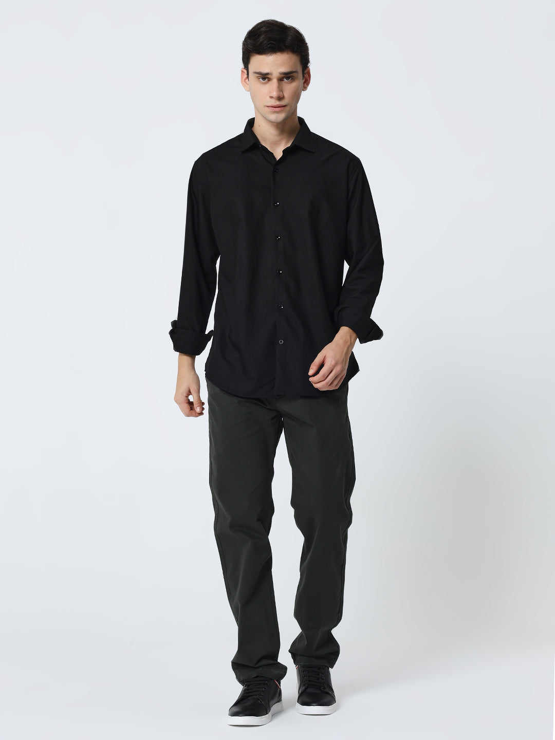 Men’s Charcoal Grey Casual Trousers