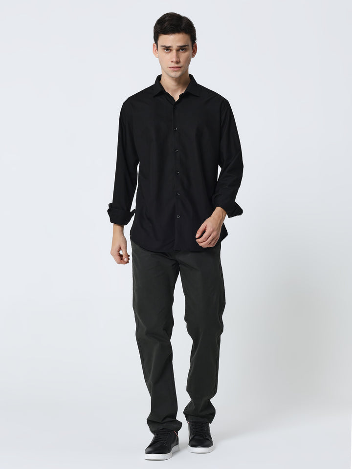 Men’s Charcoal Grey Casual Trousers