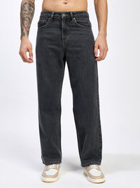 Men's Loose Fit Black Wash Denim Jeans