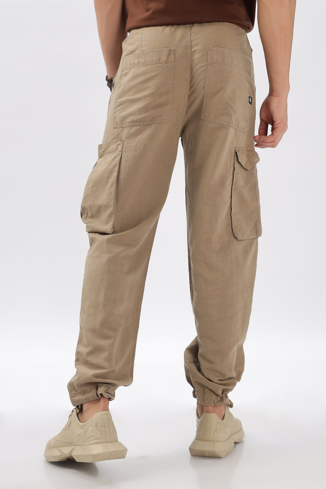 LINEN CARGO PANTS