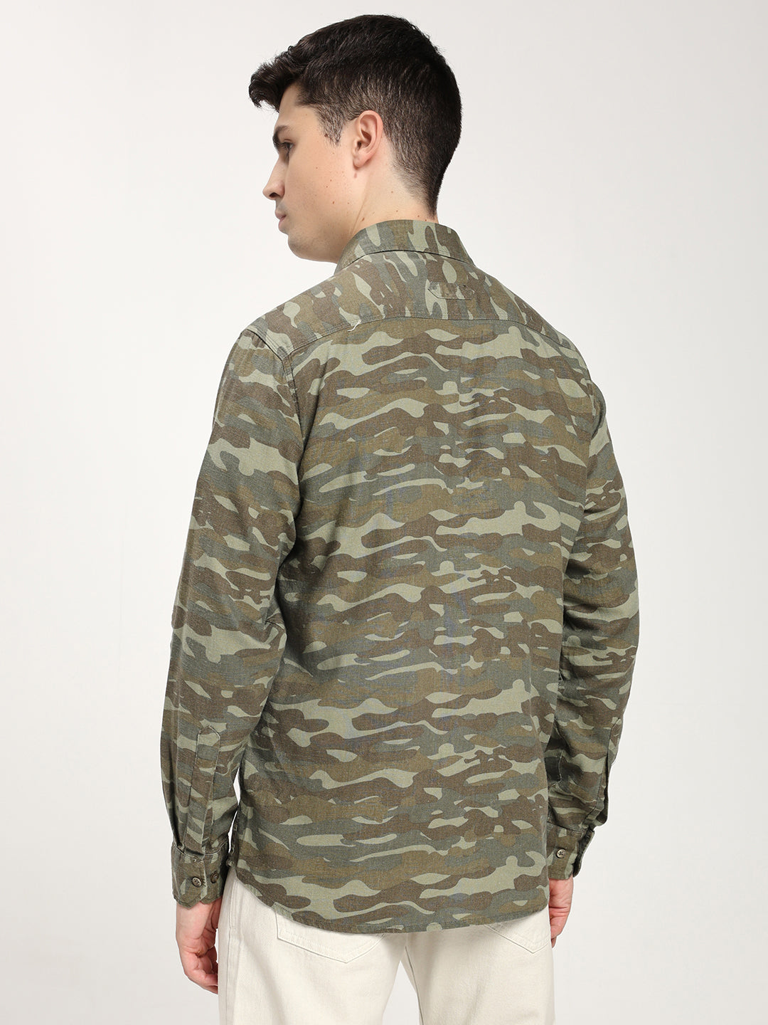 Men’s Camouflage Print Casual Shirt