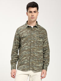 Men’s Camouflage Print Casual Shirt