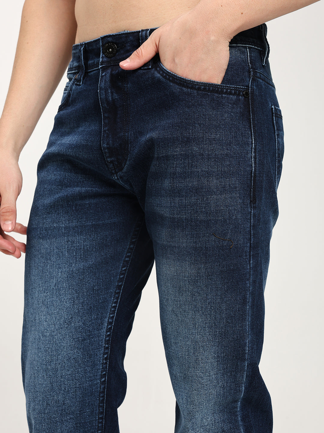 Classic Dark Blue Men’s Jeans