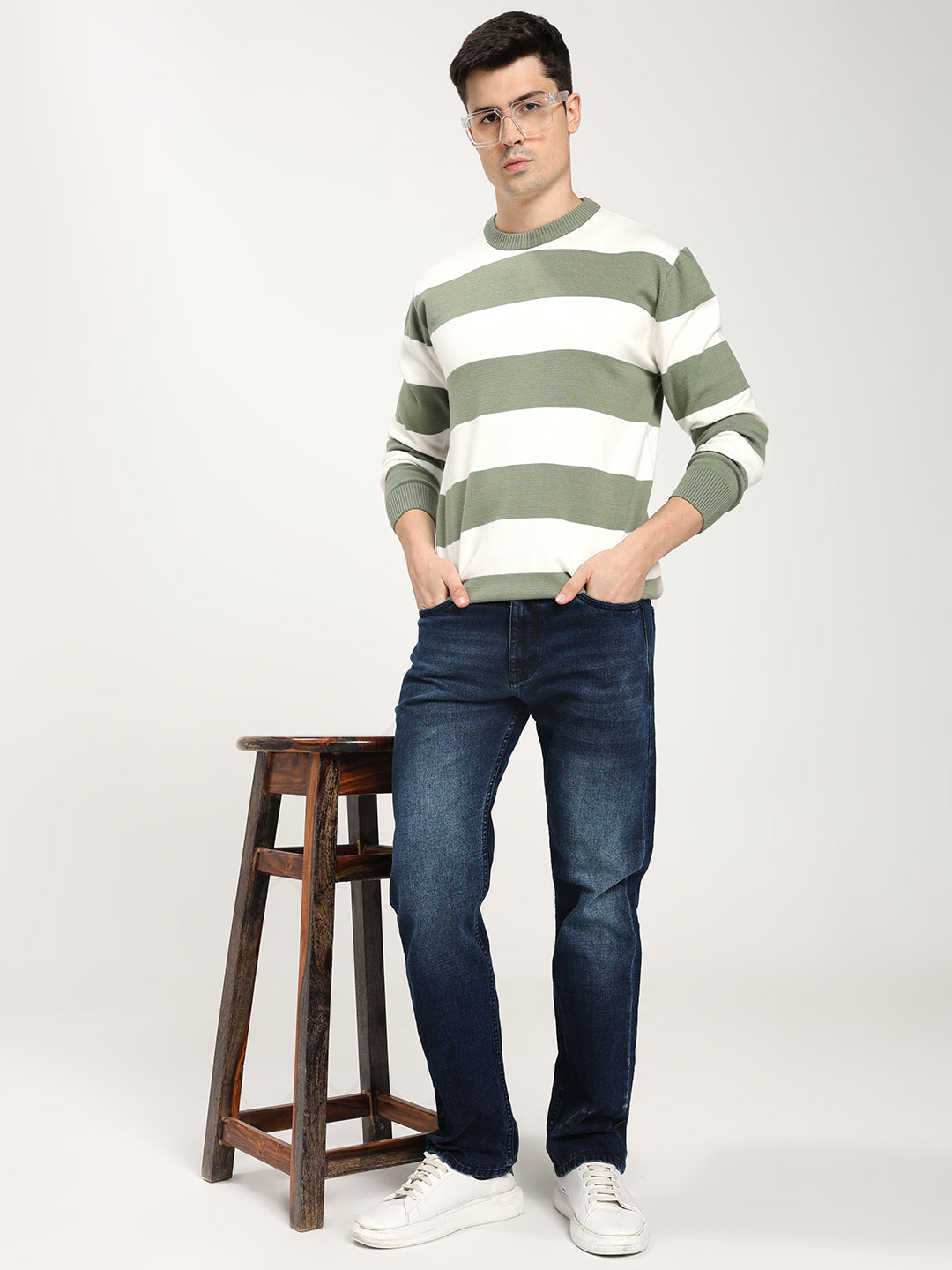 Classic Dark Blue Men’s Jeans