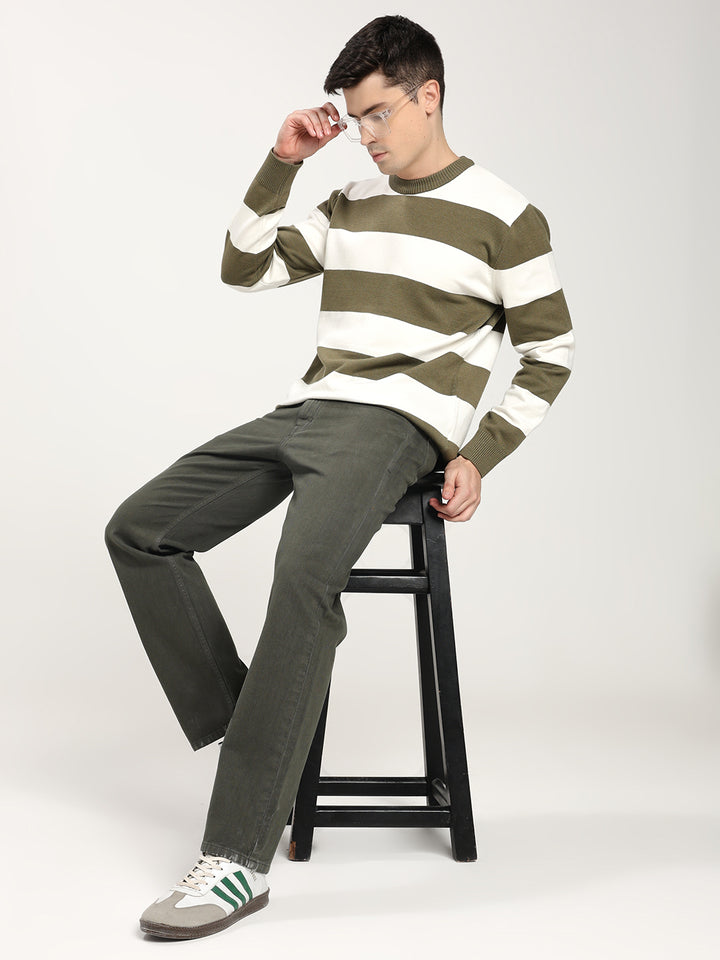 Men’s Dark Sage Straight Jeans