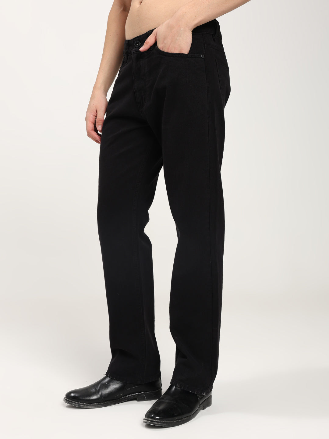 Men’s Black Straight Jeans
