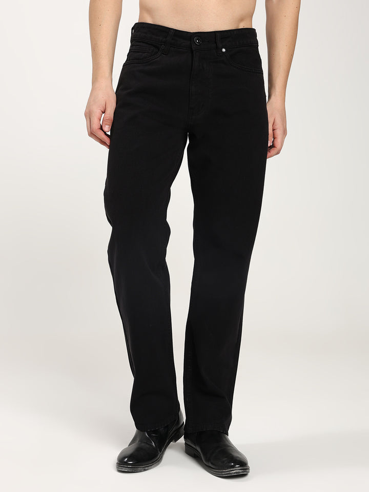 Men’s Black Straight Jeans