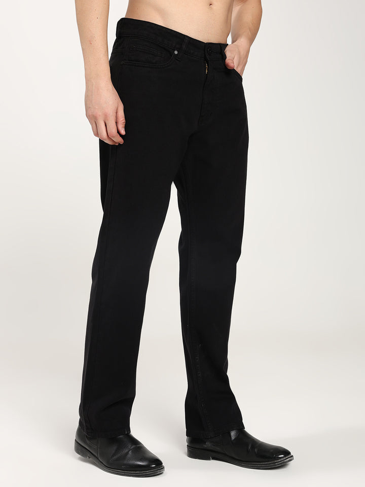 Men’s Black Straight Jeans