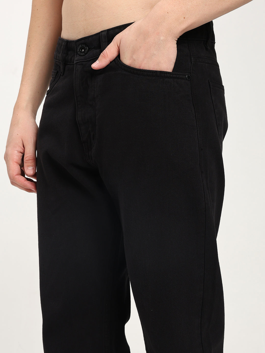 Men’s Black Straight Jeans