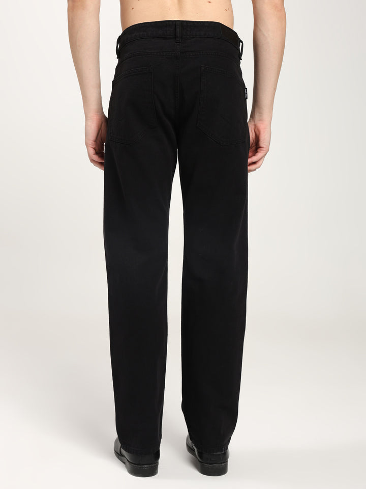 Men’s Black Straight Jeans