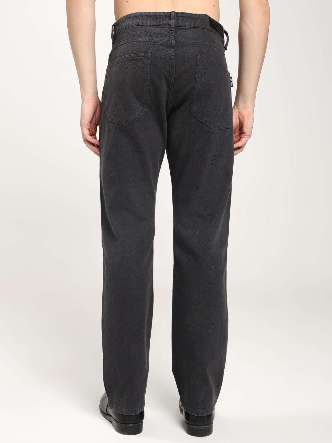 Men’s Charcoal Gray Straight Jeans