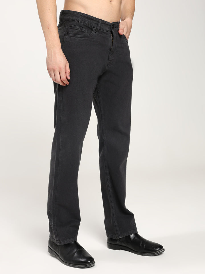 Men’s Charcoal Gray Straight Jeans
