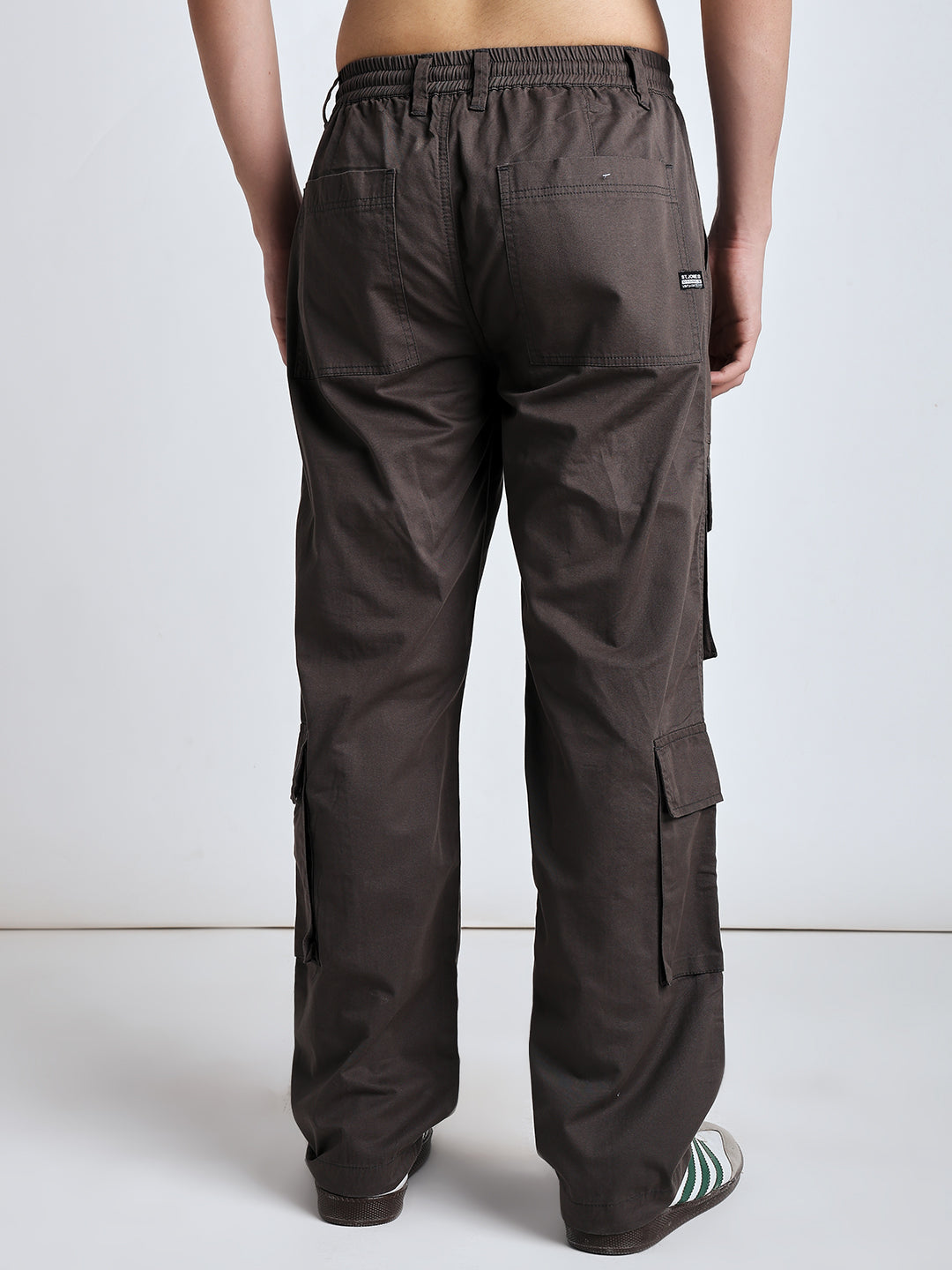 Men's Heritage Snap dark grey baggy cargo pants