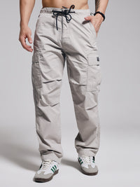 Men’s Light Grey Lightweight Straight Cargo Pant