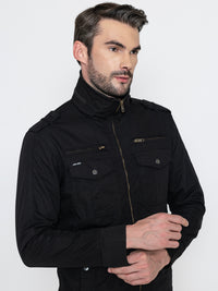 Mens Black Utility Jacket