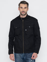 Black Ribstop Utility Jacket