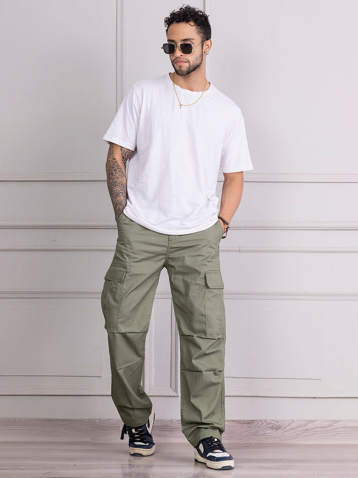 BAGGY OLIVE GREEN CARGO