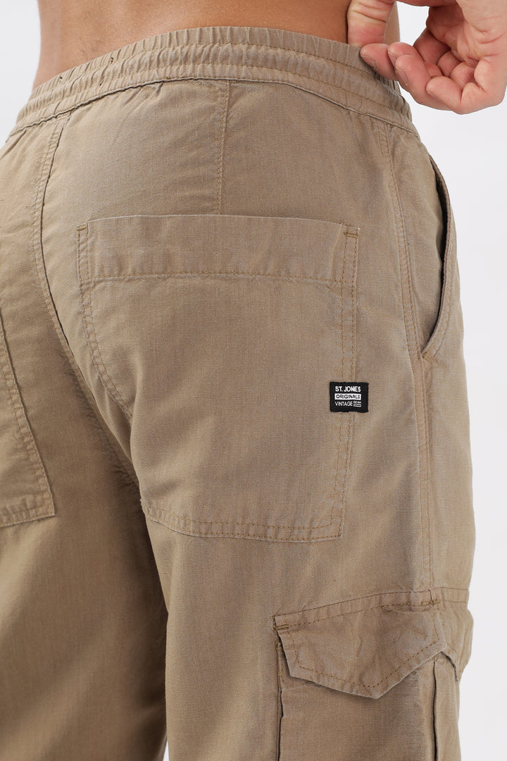 LINEN CARGO PANTS