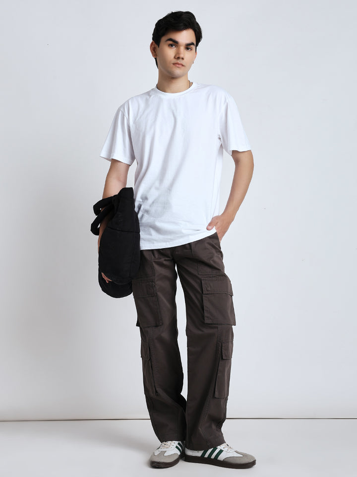 Men's Heritage Snap dark grey baggy cargo pants