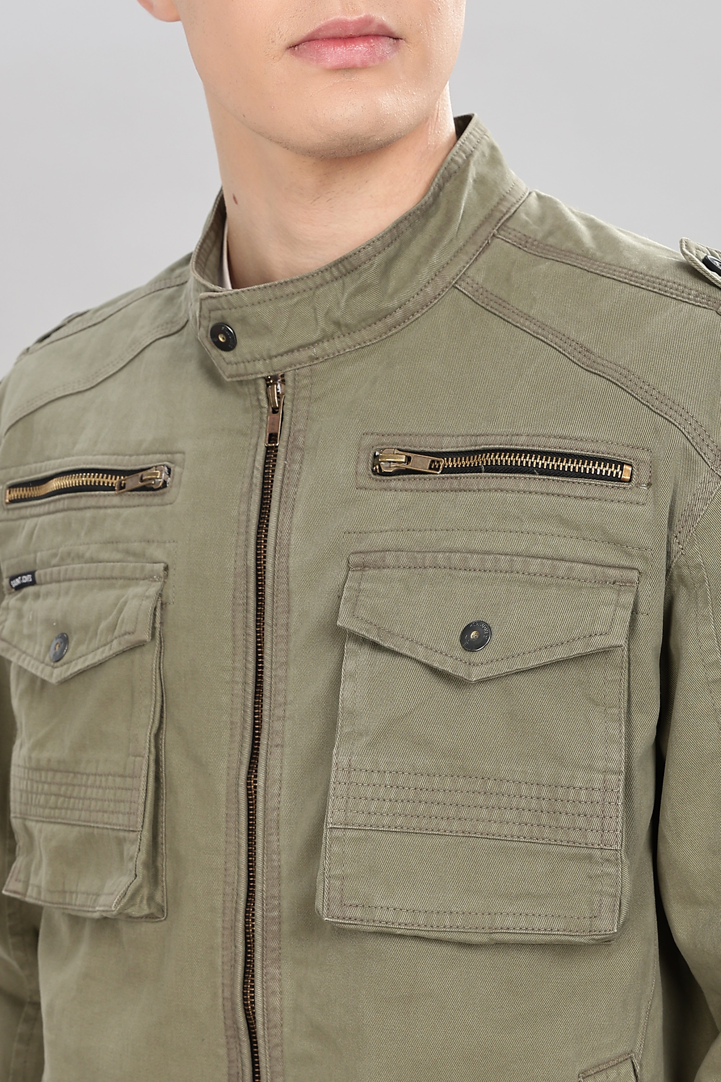 OLIVE UTILITY JACKET – St.Jones
