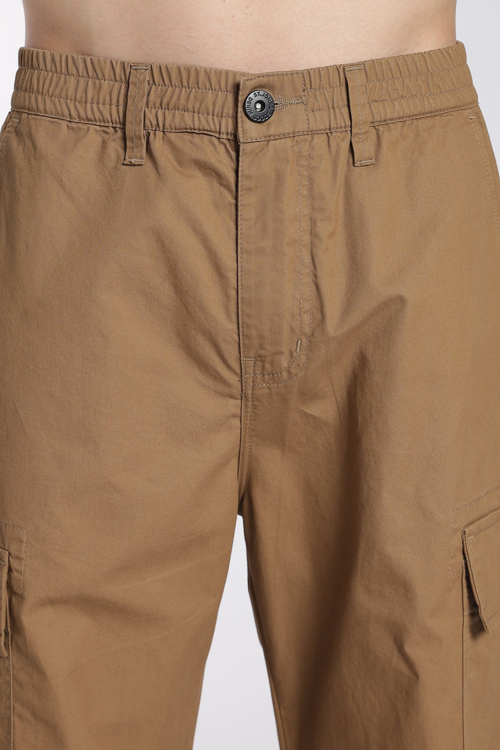 Men's Camel Brown Baggy Cargo