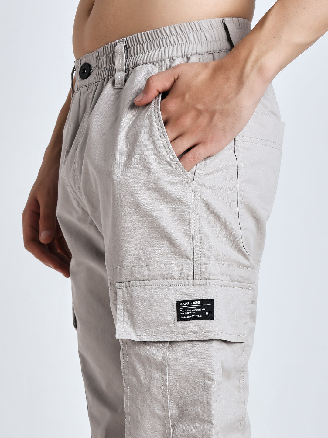 New edition straight Six pockets light grey