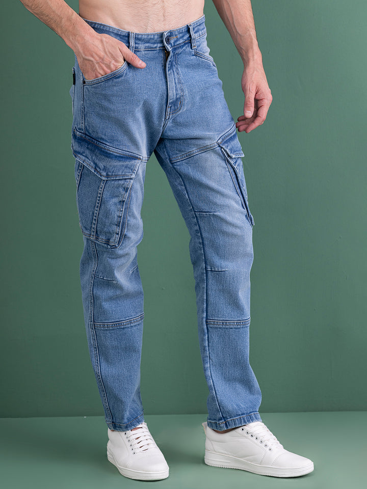 Frosty cargo jeans.