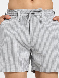 Men's Grey stripes shorts