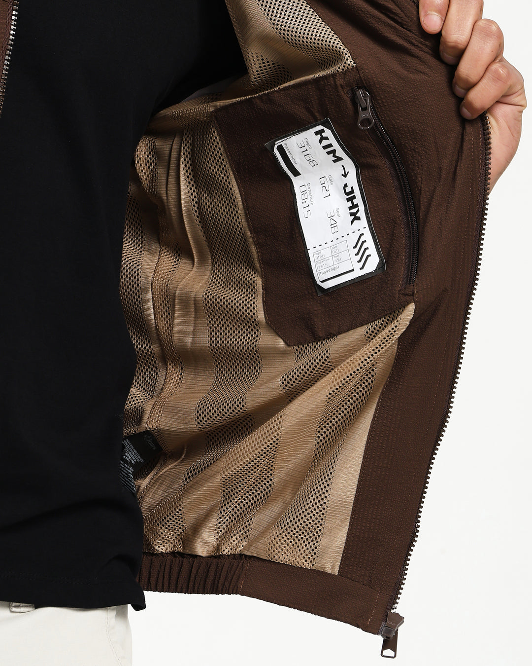Lightweight Parachute Brown Utility Jacket