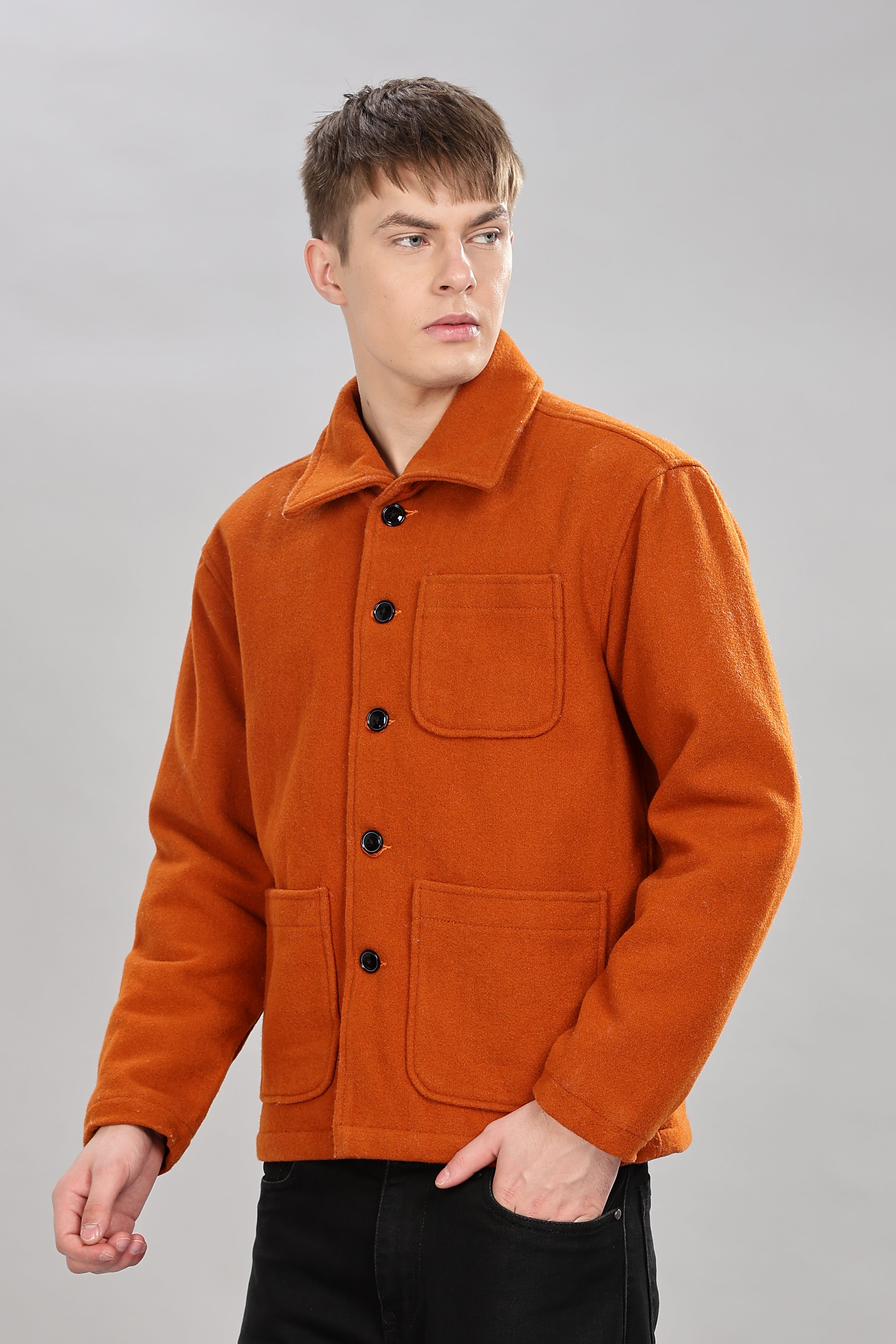 MEN'S ORANGE TWEED JACKET – St.Jones