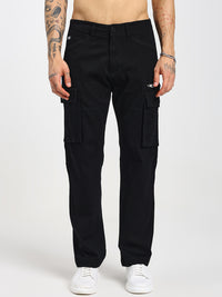 Men's Black comfort fit cargo pants