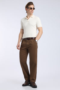 Men’s Congo Brown Relaxed Fit Straight Leg Pants